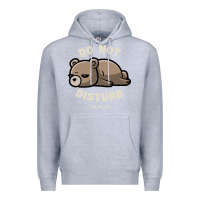 Heather Grey do not disturb i'm busy funny lazy gift Premium Hoodie - linhVisuals