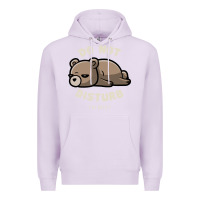 Lilac do not disturb i'm busy funny lazy gift Premium Hoodie - linhVisuals