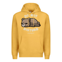 Mustard do not disturb i'm busy funny lazy gift Premium Hoodie - linhVisuals