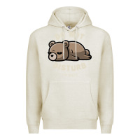 Oatmeal Heather do not disturb i'm busy funny lazy gift Premium Hoodie - linhVisuals