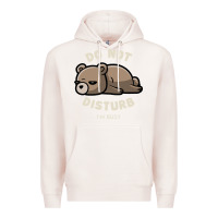 Pale Pink do not disturb i'm busy funny lazy gift Premium Hoodie - linhVisuals