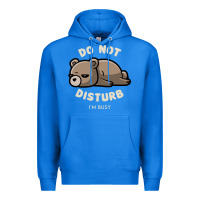 True Royal do not disturb i'm busy funny lazy gift Premium Hoodie - linhVisuals