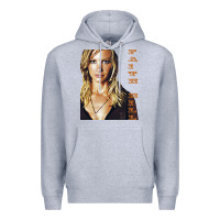 Heather Grey faith hill Premium Hoodie - linhVisuals