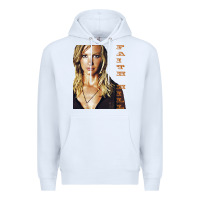White faith hill Premium Hoodie - linhVisuals