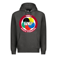 Charcoal Heather #world karate federation Premium Hoodie - linhVisuals