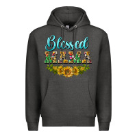 Charcoal Heather blessed mama Premium Hoodie - BarkalooDesign