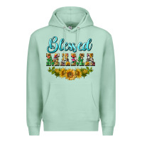 Seafoam blessed mama Premium Hoodie - BarkalooDesign