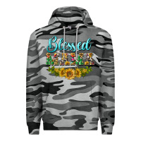 Slate Camo blessed mama Premium Hoodie - BarkalooDesign