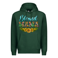 Sports Green blessed mama Premium Hoodie - BarkalooDesign