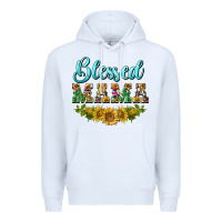 White blessed mama Premium Hoodie - BarkalooDesign