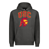 Charcoal Heather #usc Premium Hoodie - linhVisuals