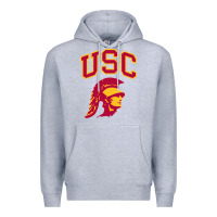 Heather Grey #usc Premium Hoodie - linhVisuals
