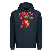 Navy #usc Premium Hoodie - linhVisuals
