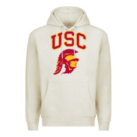 Oatmeal Heather #usc Premium Hoodie - linhVisuals