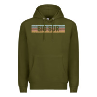 Army Green big sur california ca usa retro sweatshirt Premium Hoodie - linhVisuals