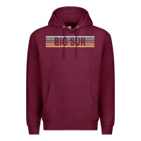 Burgundy big sur california ca usa retro sweatshirt Premium Hoodie - linhVisuals