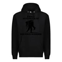 Black wounded war Premium Hoodie - linhVisuals