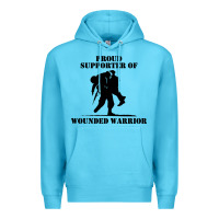 Ocean Blue wounded war Premium Hoodie - linhVisuals