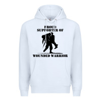White wounded war Premium Hoodie - linhVisuals