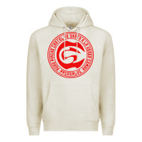 Oatmeal Heather cartel de santa Premium Hoodie - linhVisuals