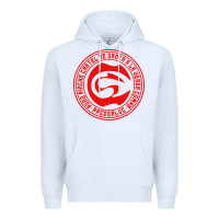 White cartel de santa Premium Hoodie - linhVisuals