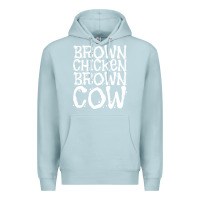 Blue Mist brown chicken brown cow Premium Hoodie - linhVisuals
