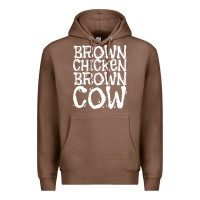Chestnut brown chicken brown cow Premium Hoodie - linhVisuals