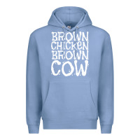 Colony Blue brown chicken brown cow Premium Hoodie - linhVisuals