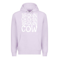 Lilac brown chicken brown cow Premium Hoodie - linhVisuals