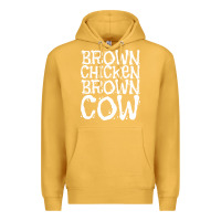 Mustard brown chicken brown cow Premium Hoodie - linhVisuals