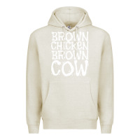 Oatmeal Heather brown chicken brown cow Premium Hoodie - linhVisuals