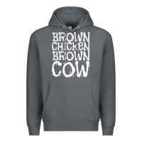 Rock brown chicken brown cow Premium Hoodie - linhVisuals