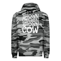 Slate Camo brown chicken brown cow Premium Hoodie - linhVisuals