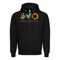 Black Peace Love Sunshine Zipper Hoodie - RanaPortraitStore