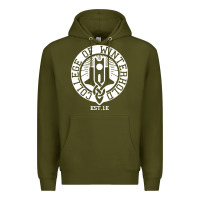 Army Green college of winterhold Premium Hoodie - linhVisuals