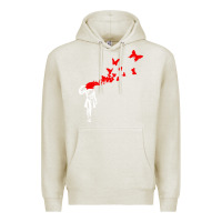 Oatmeal Heather banksy Premium Hoodie - linhVisuals