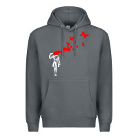 Rock banksy Premium Hoodie - linhVisuals