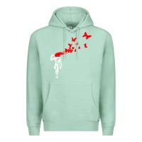 Seafoam banksy Premium Hoodie - linhVisuals