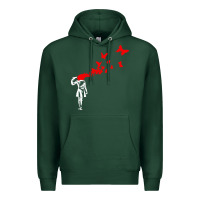 Sports Green banksy Premium Hoodie - linhVisuals