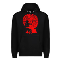 Black angela davis political activist Premium Hoodie - linhVisuals
