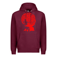 Burgundy angela davis political activist Premium Hoodie - linhVisuals