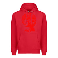 Red angela davis political activist Premium Hoodie - linhVisuals