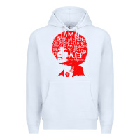 White angela davis political activist Premium Hoodie - linhVisuals