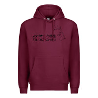 Burgundy studio ghibli3 Premium Hoodie - linhVisuals
