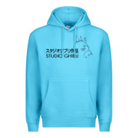 Ocean Blue studio ghibli3 Premium Hoodie - linhVisuals