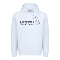 White studio ghibli3 Premium Hoodie - linhVisuals