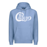Colony Blue chicago retro styled faded design Premium Hoodie - linhVisuals