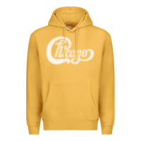 Mustard chicago retro styled faded design Premium Hoodie - linhVisuals