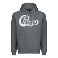 Rock chicago retro styled faded design Premium Hoodie - linhVisuals