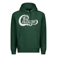 Sports Green chicago retro styled faded design Premium Hoodie - linhVisuals